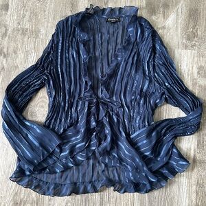 *SOLD!* Elementz Blue Tie Front Fairy Top